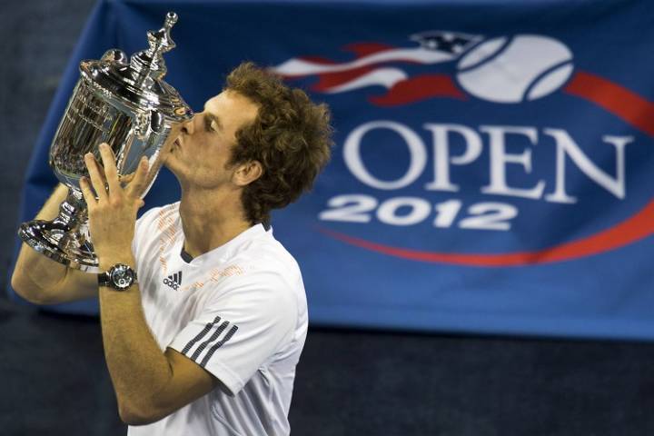 Andy Murray y su Rado D-Star 200 en el US Open 2012