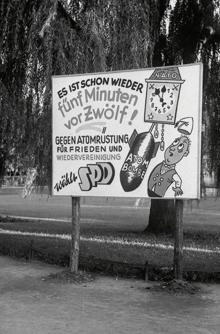 Un cartel político Alemán de Agosto de 1958.