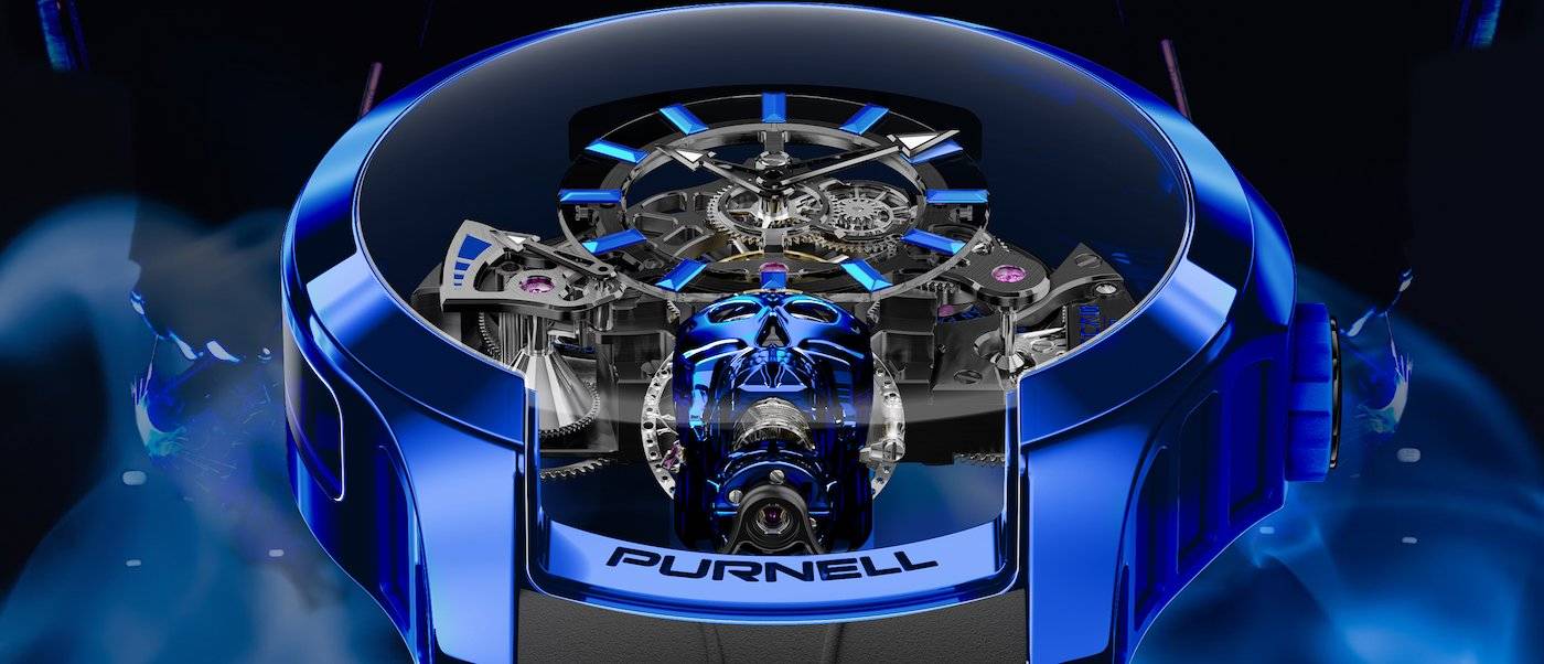 Purnell presenta el nuevo Escape Skull en el llamativo Titanium Blue Max