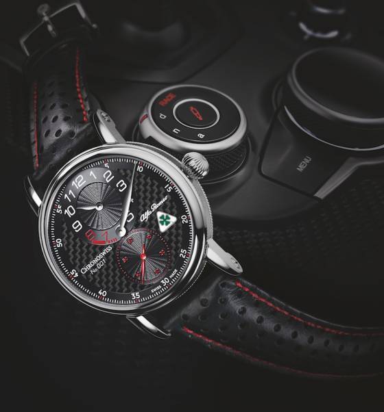 Chronoswiss y Alfa Romeo aceleran su colaboración con un reloj de edición limitada