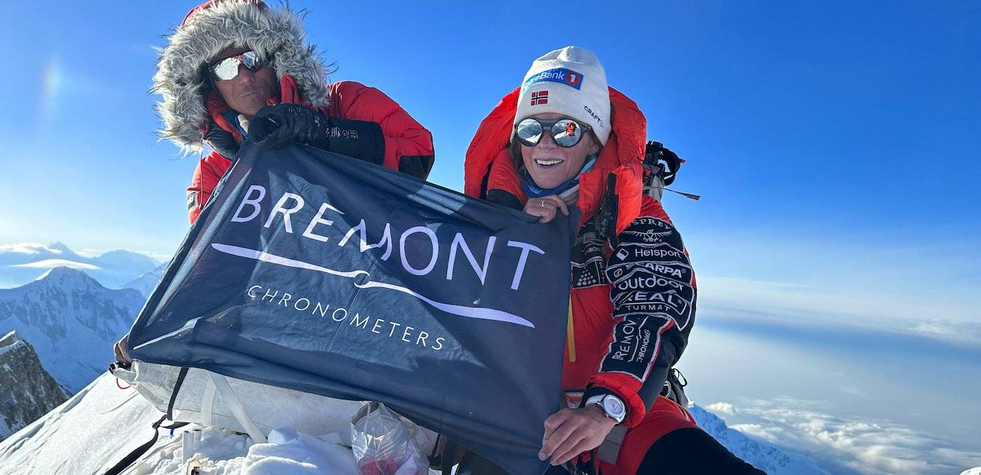 La embajadora de Bremont, Kristin Harila, alcanza las 14 cumbres más altas en un tiempo récord mundial