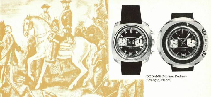  Relojes Dodane en una edición de 1972 de Europa Star