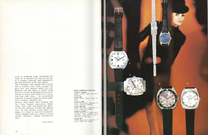 El Seascoper II, que aparece aquí en una edición de Europa Star de 1968, fue un reloj de buceo popular en la década de 1960.