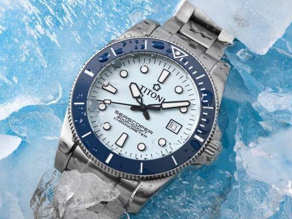 Titoni presenta el deportivo y elegante Seascoper 300 – Ice Blue