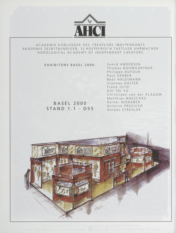El stand de la AHCI en Basel en el 2000
