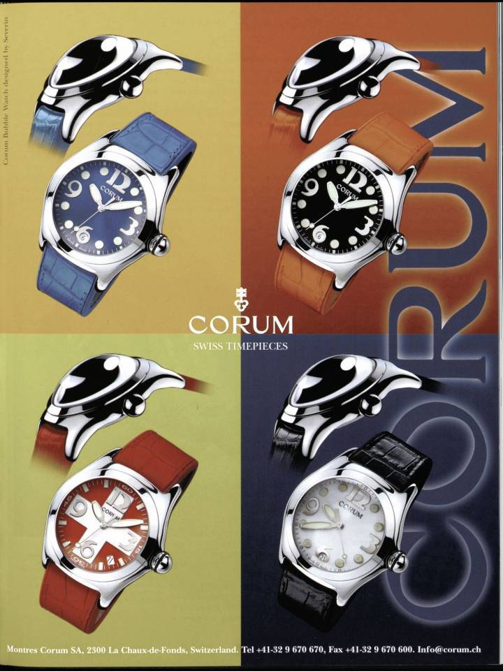 Recién lanzado: el nuevo reloj Bubble de Corum en 2000 en Europa Star