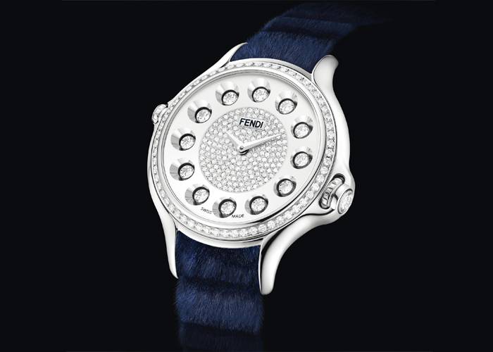 Crazy Carats Timepiece de Fendi (Blue Mink Fur)