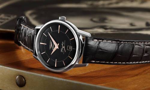 Longines: El Flagship Heritage con esfera negra