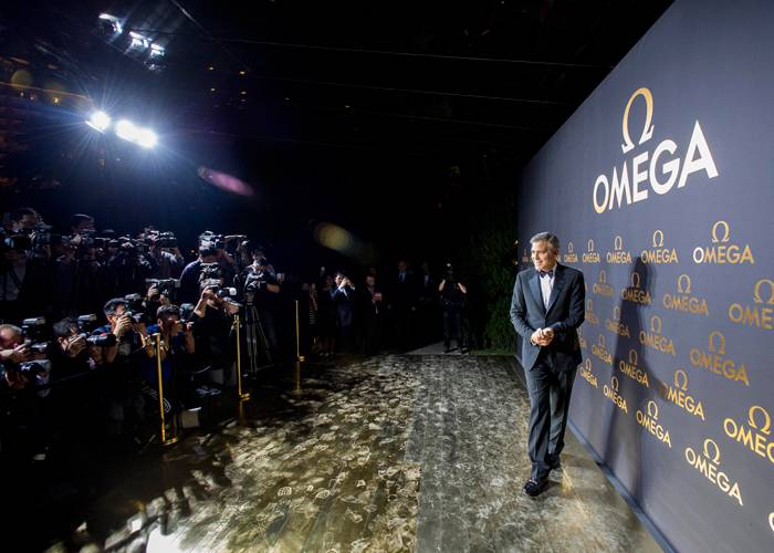 George Clooney llegando a Le Jardin Secret en Shanghai