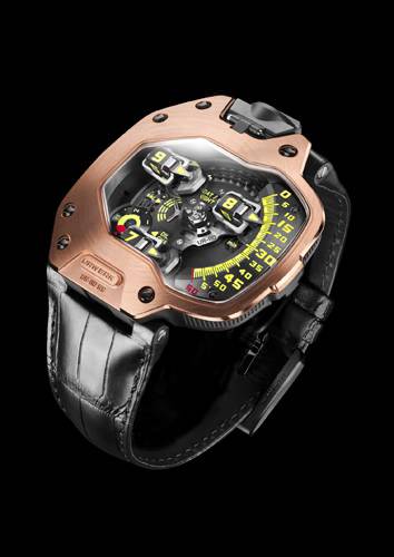 Urwerk presenta el UR-110 en oro rojo