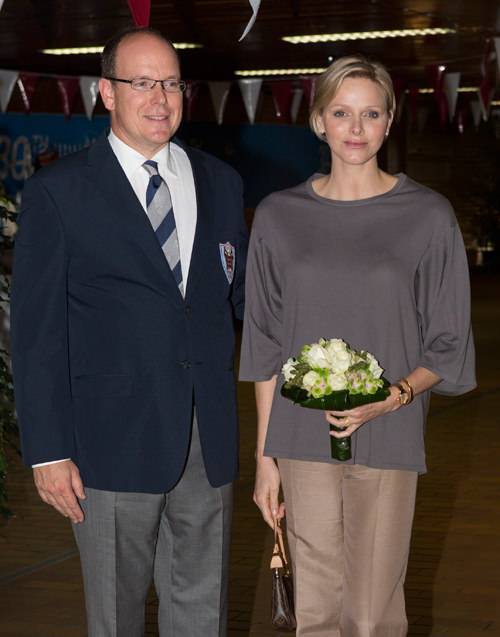 Charlene Wittstock llevando un Reloj Bulgari Serpenti