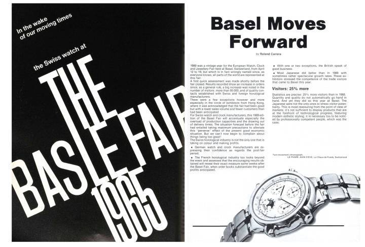 Una selección de piezas de archivo de Europa Star sobre la feria de Basilea (nuestra publicación ha sido expositor durante más de 80 años)