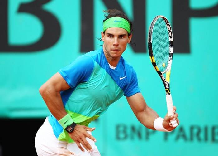 Rafael Nadal llevando el RM 027 en 2013