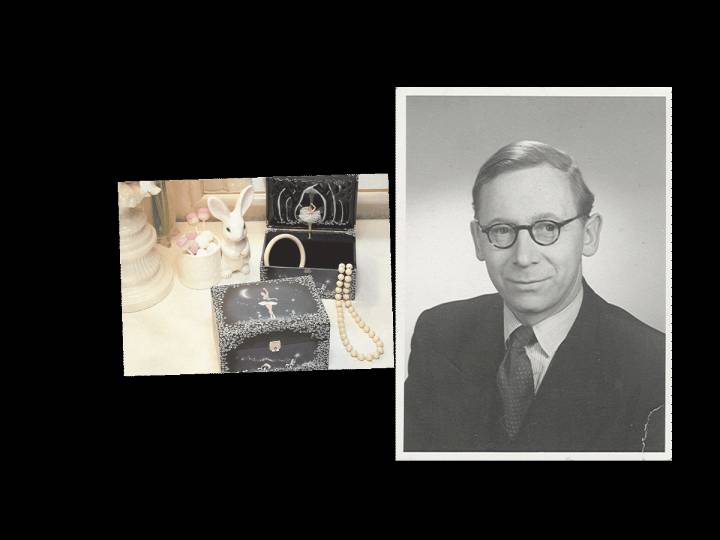 Philip Wolf III (en la foto aquí en 1937) diseñó y desarrolló numerosas técnicas de producción nuevas, bisagras que podrían engraparse a través de la madera, y fue el inventor de la caja de música con una bailarina giratoria.