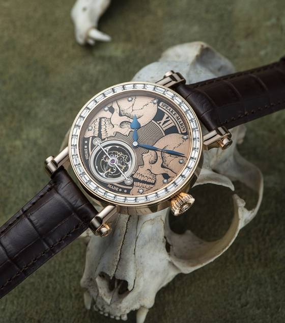 Speake-Marin enfrenta la mortalidad con el nuevo Skull Face to Face Tourbillon