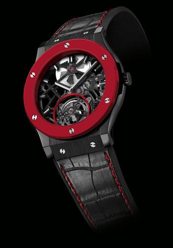 RED 'N' BLACK SKELETON TOURBILLON de Hublot