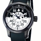 Fortis 672.18.11 K B-42 Black Cockpit GMT (Correa de Caucho Natural)