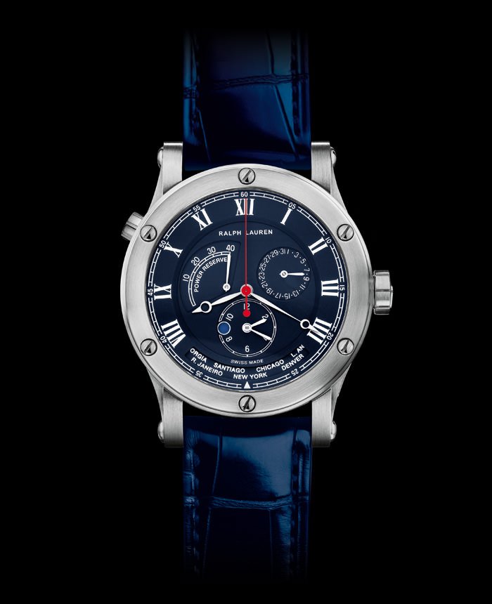 SPORTING WORLD TIME IN STEEL de Ralph Lauren