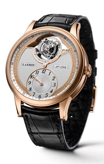 Tourbillon Régulateur automático en Oro Rosa de L. Leroy de la gama Osmior