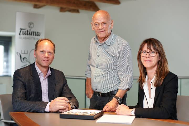 La familia Delicate ha estado al mando desde 1960. Dieter Delicate (centro), con su hijo y director gerente Joerg Delecate, y su hija y directora de marketing y relaciones públicas Ute Delecate.