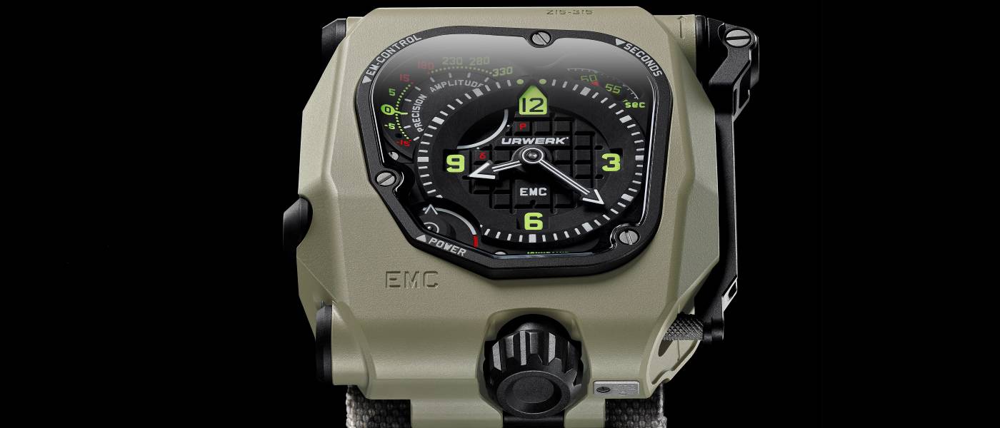 Urwerk EMC Time Hunter Desert Sage version