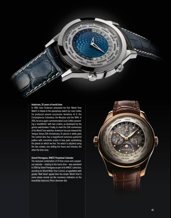El 25 aniversario del primer reloj de Hora Mundial de Andersen Genève se celebró con el lanzamiento del modelo Tempus Terrae