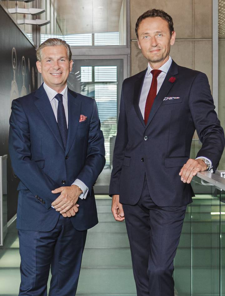 Louis Ferla con Laurent Perves, nuevo CEO de Vacheron Constantin.