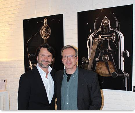 Maximilian Büsser y Maarten van der Ende en la M.A.D. Gallery en Ginebra