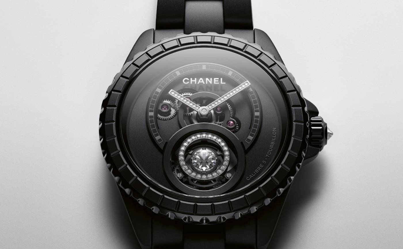 Chanel J12 Diamond Tourbillon: el volante solitario