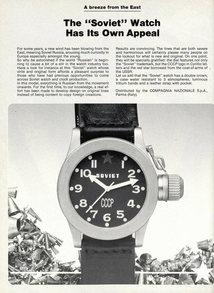 El encanto especial del reloj fabricado en la URSS, “Una brisa del Este”