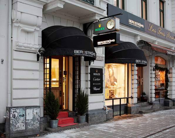 La tienda insignia de Bergströms Ur en Malmö