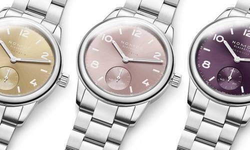 Nomos Glashütte Club Sport Neomatik 34 en tres variantes de esfera