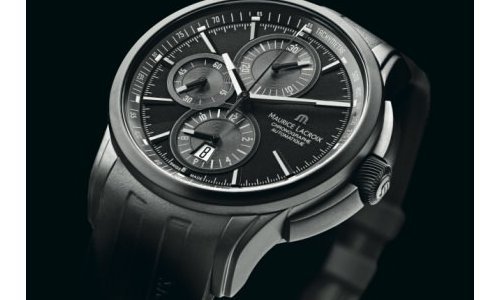 Pontos Chronograph Sport Full Black y Titanium. El espíritu de la alta tecnología y la talla deportiva, por Maurice Lacroix 