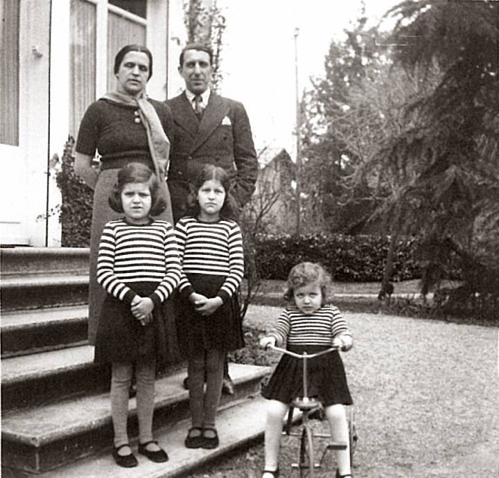 La familia Buchser en 1930 en Ginebra