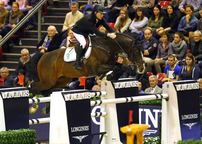 Rolf-Göran Bengtsson sobre Casall ASK durante el Longines Grand Prix.