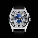 Cartier Tortue multiple time zone watch en oro blanco