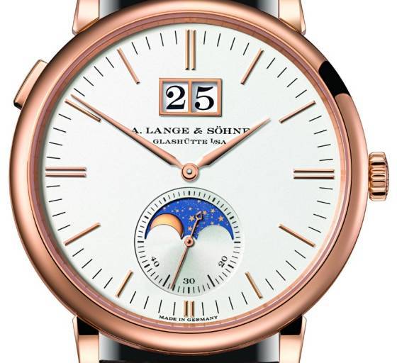 La luna de Sajonia sobre A. Lange & Söhne