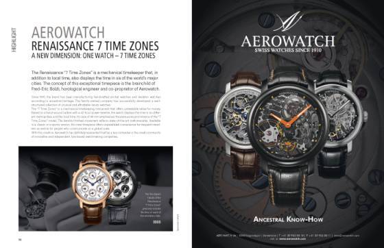 AEROWATCH Renaissance 7 Time Zones - Una nueva dimensión: un reloj – 7 zonas horárias