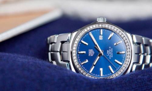 TAG HEUER LINK 41MM CON BISEL DE DIAMANTES