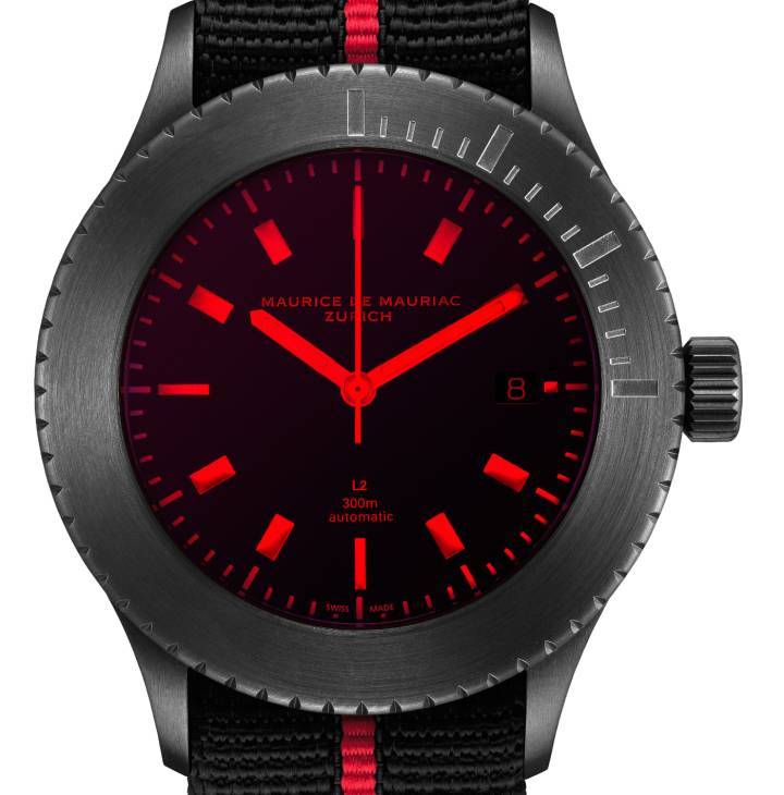 Presentando el nuevo reloj de buceo rojo profundo de Maurice de Mauriac