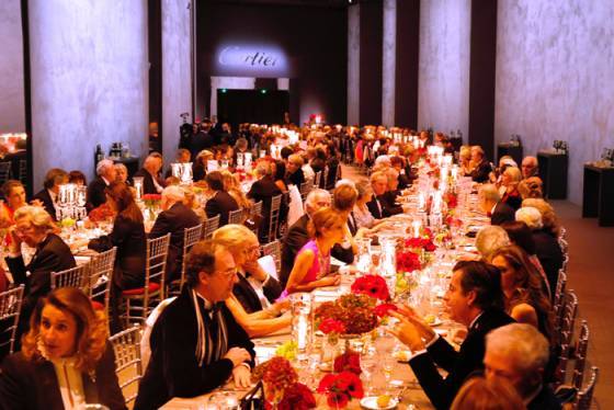Un cocktail y una cena especiales se organizaron para celebrar la inauguració privada de la exposición
