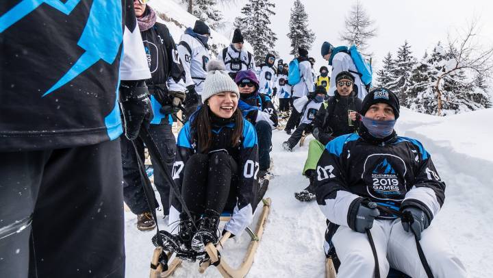 Una actividad durante los Juegos SEVENFRIDAY 2019 en Davos