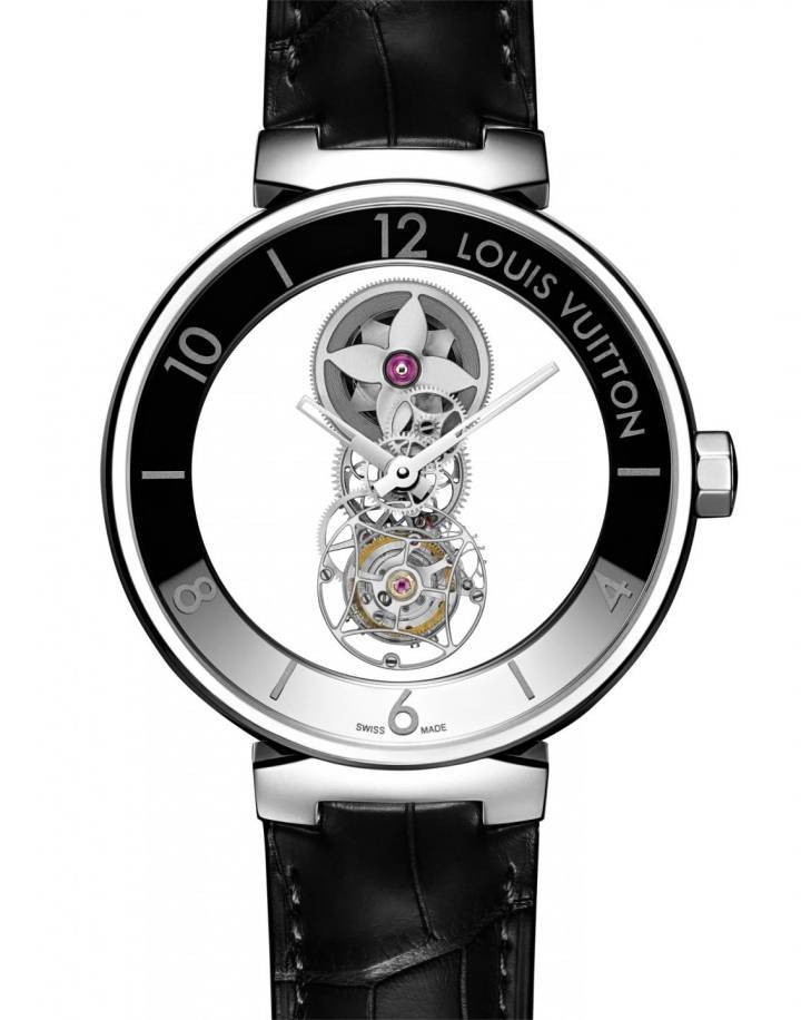 LOUIS VUITTON MONTRE TAMBOUR MOON MYSTÉRIEUSE TOURBILLON VOLANT