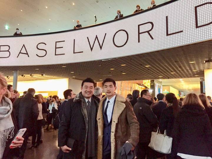 En Baselworld con su padre en 2015