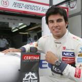 Sergio Perez vistiendo el nuevo Certina DS Podium GMT limited edition