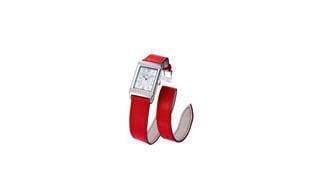 El Jaeger-LeCoultre Grande Reverso Lady Ultra Thin Vestido por Valextra