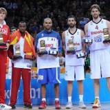 Los premiados Best Five en el Eurobasket 2011 (FIBA)