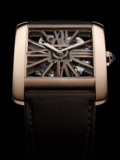 Reloj Tank MC Two-Tone Skeleton de Cartier