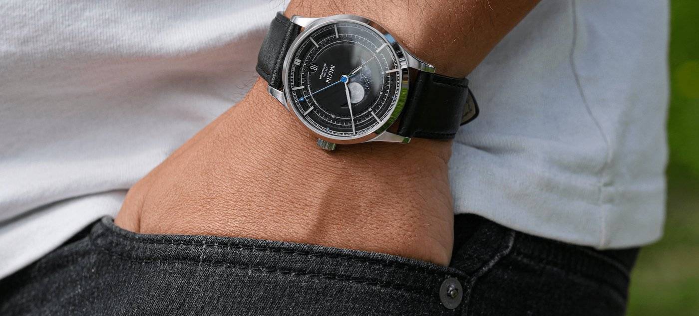 Mu:n vuelve con el reloj Orion de fase lunar de fabricación Suiza 