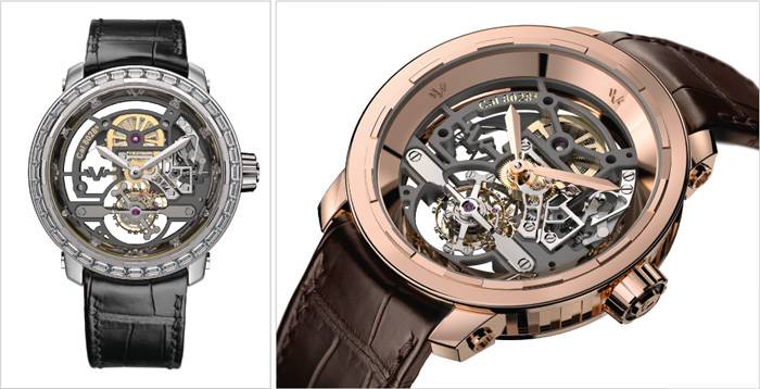 TWENTY-8-EIGHT SKELETONISED TOURBILLON HIGH JEWELLERY Y ROSE GOLD DE DeWitt